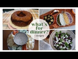 WHAT'S FOR DINNER? || WHAT I SERVED FOR DINNER THIS WEEK + RECIPES