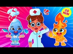 Fire And Water? 🐷🐱🐶 Animals Finger Family Song 👽 + More Comy Zomy Kids Songs