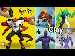 Sculpting Ben 10 aliens fusion using clay｜ Ben10 Clay