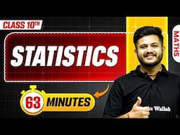 ⁠Statistics in 63 Minutes || Mind Map Series for Class 10th