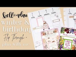 Birthday Month Florals? Winter Stickers... Watch This! | KellofaPlan Release + Plan With Me