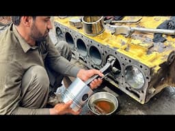 Komatsu Bulldozer Engine Completely Rebuild || Seized Diesel Engine Repair