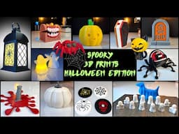 🎃 Spooky Halloween 3D Prints Compilation 2024 – Creepy Coasters, Decorations, and More! 🕷️💀