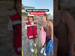 Mujer albañil se prueba BIKINI pequeño @valentinapaz