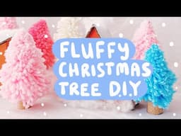 How to Make a Super Cute Fluffy Yarn Christmas Tree 🎄