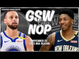 Golden State Warriors vs New Orleans Pelicans Full Game Highlights | Nov 22 | 2025 NBA Season