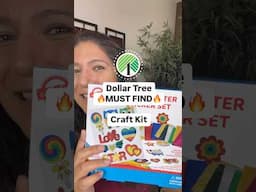 Dollar Tree has an AMAZING craft kit dupe! #dollartreefinds #craftkits #foilart