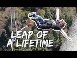 Jumping from the highest bridge in Japan