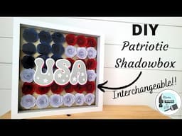 Easy DIY Patriotic Shadowbox- Interchangeable!!