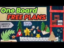 13 Christmas Projects from ONE Board. FREE PLANS.