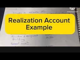 Realization account example// partnership/Accounting