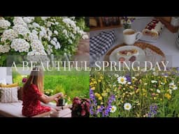 A beautiful spring day in Switzerland 🌼Strawberry roulade recipe🍓Nature walk🌳Silent spring vlog🌷