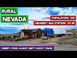 Rural NEVADA: Creepy Almost Abandoned Ghost Towns - Who Lives In Them?