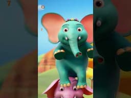 Ek Do Teen Hathi Baithe Hindi Rhymes, एक दो तीन हाथी #preschoollearning #counting #trending #viral