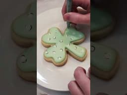 Relax, and watch me decorate some shamrock cookies! #shorts