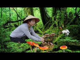 full video: Harvesting wild MUSHROOMS, selling vegetables and visiting my ex-husband