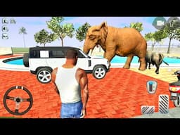 Elephant, Jeep and Buffalo in Indian Bike Driver 3D Simulator #29 Gameplay