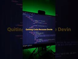 quiting code because devin 🤔?. #reels #programming #coding