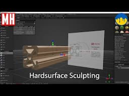 3DCoat series #29 : Hard surface Sculpting an X-rail