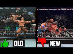 25 Best OLD Vs. NEW Finisher Animations !!! (Which is Better - Old WWE Games vs WWE 2K24)