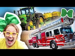 The BIGGEST Tractors and FireTrucks | Ultimate Trucks and Tractors Compilation For Kids