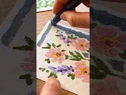 New relaxing oil pastel flower painting! You can also watch the full length of the video. 🌸💚