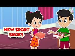 Gattu's New Sport Shoes | New Shoes | English Moral Stories | English Animated | English Cartoon