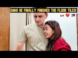 OMG! He Finally Finished The Floor Tiles