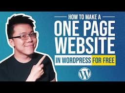 How to Create A One Page Website in WordPress Easily (No Page Builder)