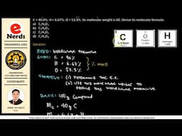 CHEMISTRY | MOLECULAR FORMULA OF A COMPOUND | PROBLEM 009 | SOLUTION | STEM STRAND | ENGINEERING