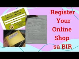 Paano magregister ng Online Shop sa BIR?