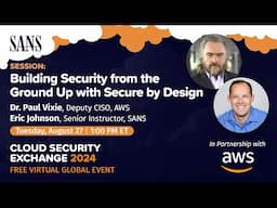 SANS Cloud Security Exchange 2024: AWS Session