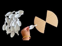 2 Beautiful Wall Hanging Ideas Using Plastic Spoons /Paper Craft For Home Decoration /DIY Wall Decor