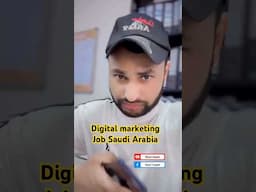 Digital marketing job scope in Saudi Arabia 🇸🇦 | salary | work visa ​⁠@noontravels