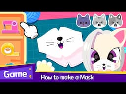 Kittens are Crying💦 How to Make a Kitty Mask?!  | Game Play! Robottrains Kids song