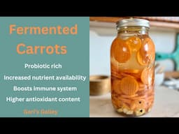 Probiotic-Rich Fermented Carrots