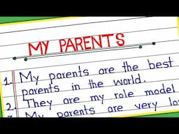 10 Lines on My parents in English || Essay on My Parents in English