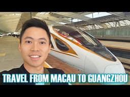 China bullet train from Macau to GuangZhou | Travelling from Zhuhai to GuangZhou on FuXing Train