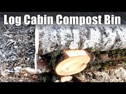 DIY Log Cabin Compost Station