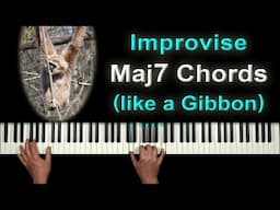 Improvise thrilling Jazz over the 'Major 7' Chords - (simple method)