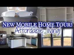 New Mobile Home Tour! Luxury on a budget!