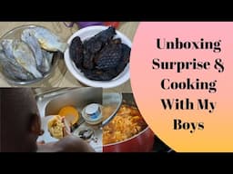 Unboxing a Sweet Surprise & Cooking with My Little Boys