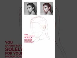 How to Draw Ears & Hair on a Loomis Head /// #sketch #portraitdrawing #loomis