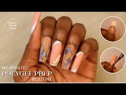 POLYGEL PREP using TIPS + Springtime Design | Polygel Nails Start to Finish