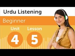 Learn Urdu | Listening Practice - Choosing a Seat on a Flight in Pakistan