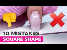 10 Sharp Square Nail Shape Mistakes to Avoid | How to File a Square Nail Shape