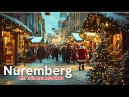 Nuremberg Night Christmas Market in 4K HDR | Magical Holiday Lights