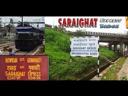 ⚠️ A Rare Event; Route Diverted SARAIGHAT EXPRESS crosses BRAHMAPUTRA River on the Saraighat Bridge📍