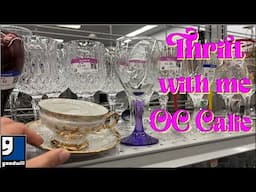 GOODWILL OC California thrift shop with me for fun vintage items Brass, Corning Ware, CDs, and more