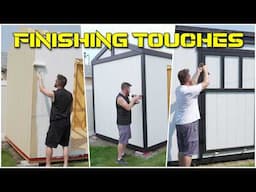 How to build a shed door, trim and add finish - plans available!